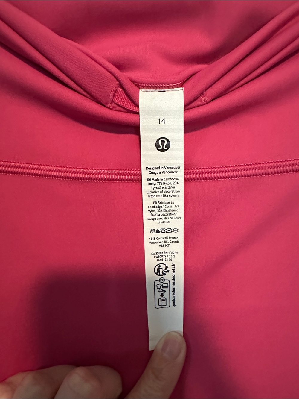 lululemon athletica Hot Pink Performance Leggings - Picture 2 of 4